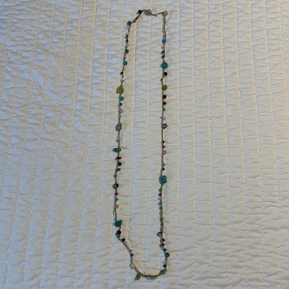 Uncommon Goods Castaway gemstone necklace. EUC